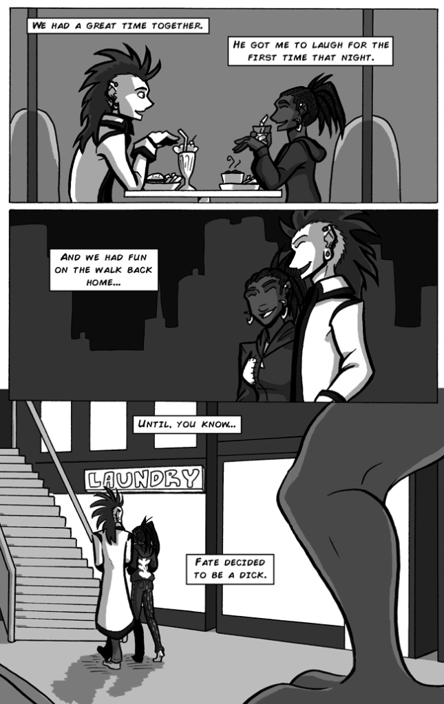 charlie and clow black and white webcomic page 8