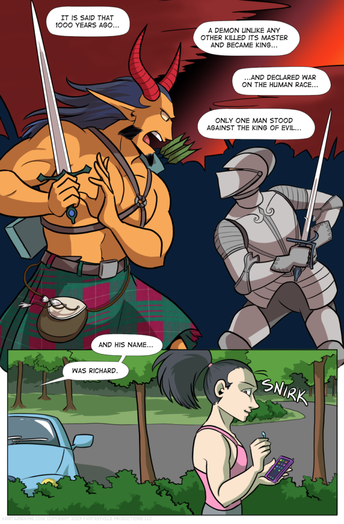 vanita and the demon king transgender fantasy webcomic page 1