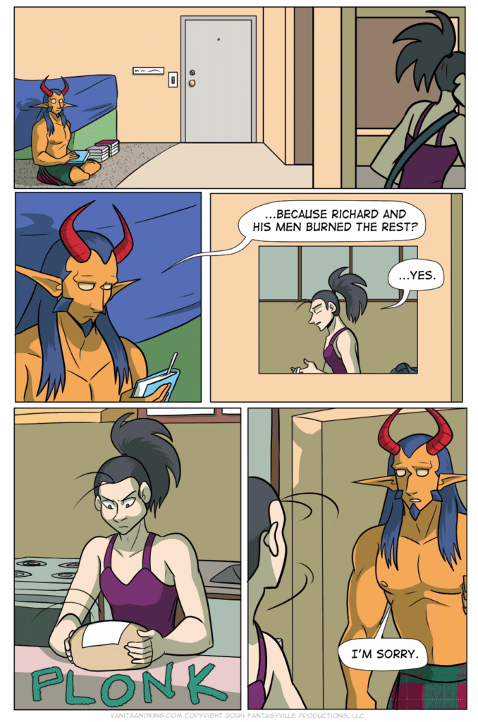 In this page of Vanita and the Demon King, the demon realizes why Vanita (emotionally) exploded like she did