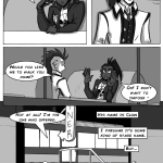 charlie and clow page 7 black and white paranormal action webcomic
