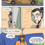 In this page of Vanita and the Demon King, Vanita comes home to something she doesn't want to see.