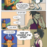 In this page of Vanita and the Demon King, Vanita gets enormously upset